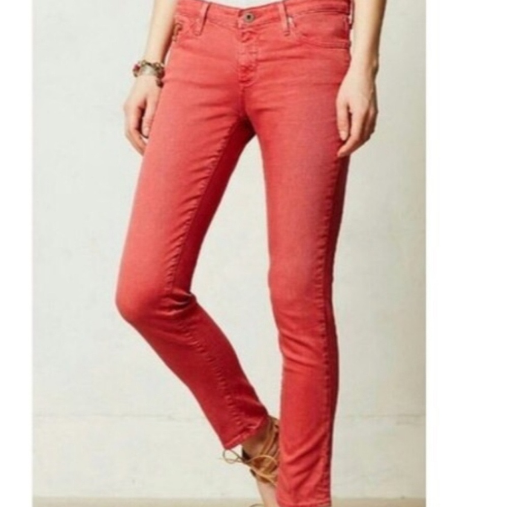 AG Adriano Goldschmied | Faded Red Stevie Ankle 30